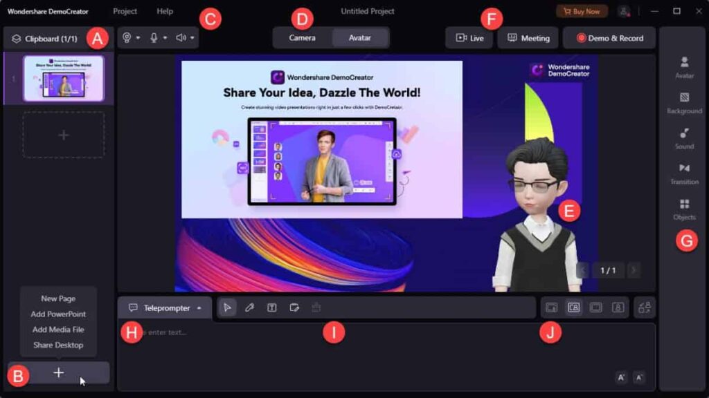 Demo Creator Interface